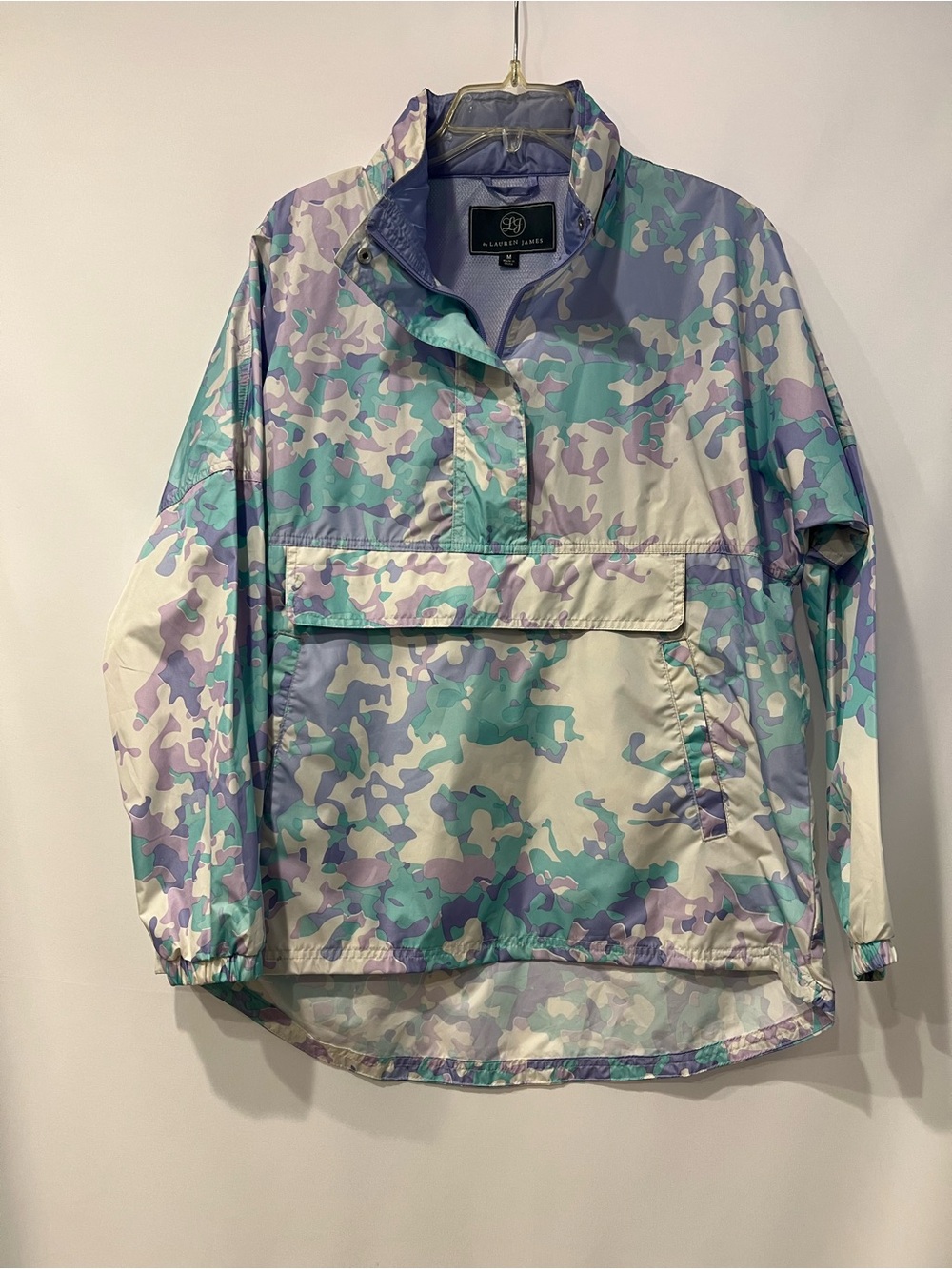 LJ by Lauren James Women's Pastel Camo Pullover Jacket - Lavender, Mint, Cream